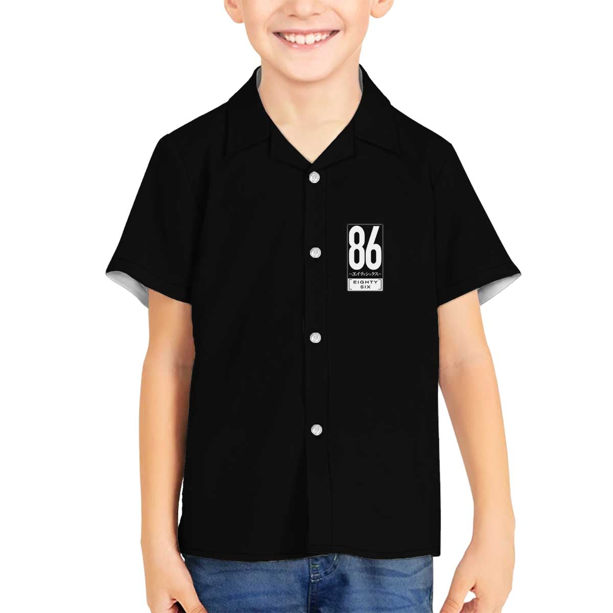 86 Eighty Six Family Matching Off The Shoulder Long Sleeve Dress and Hawaiian Shirt Anime Style - The Mazicc
