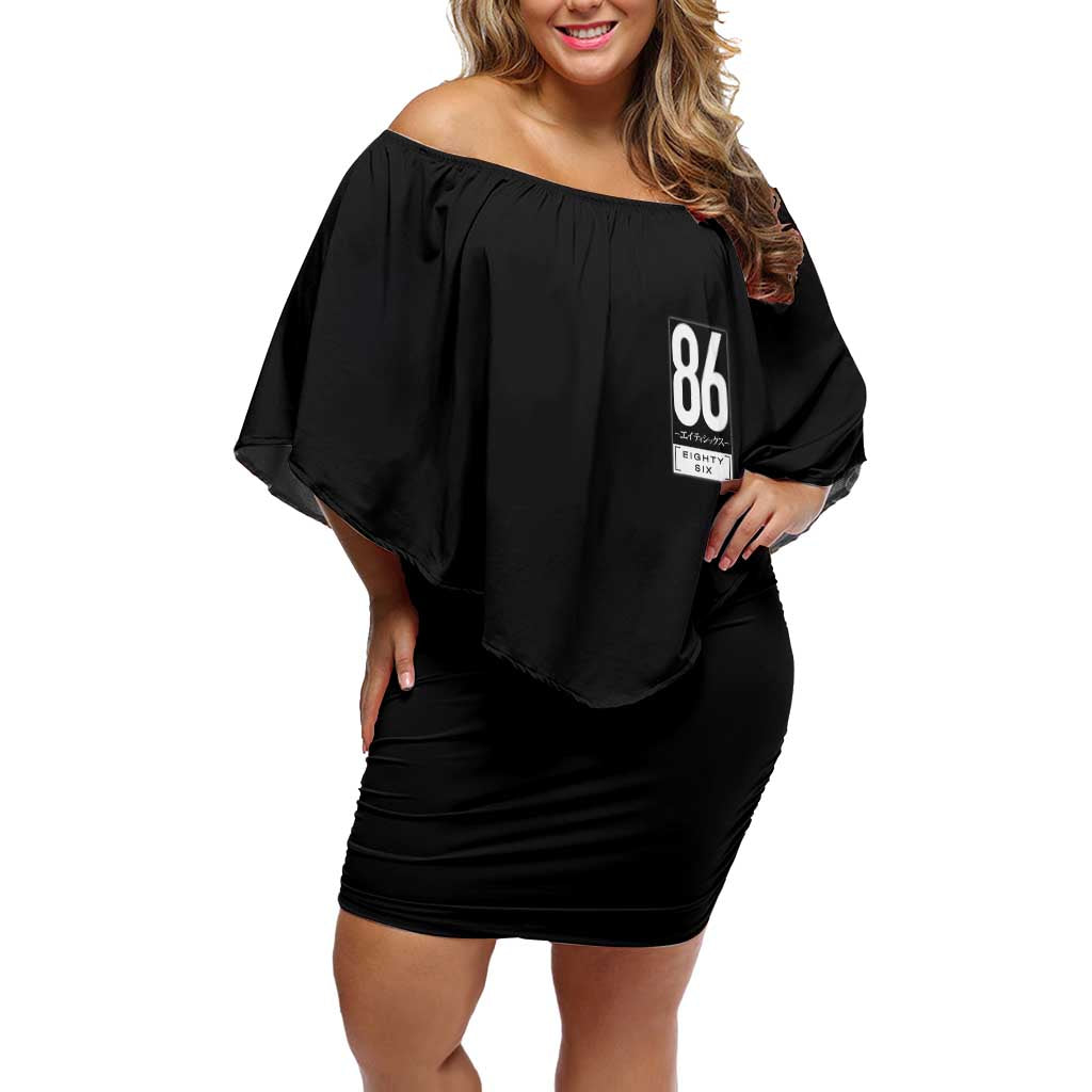 86 Eighty Six Family Matching Off Shoulder Short Dress and Hawaiian Shirt Anime Style - The Mazicc
