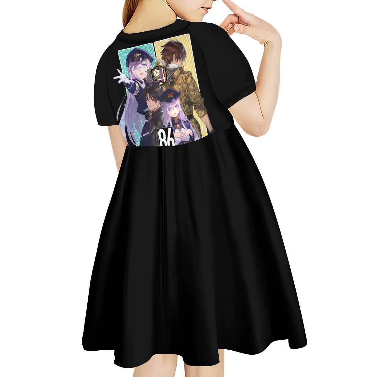 86 Eighty Six Kid Short Sleeve Dress Anime Style - The Mazicc