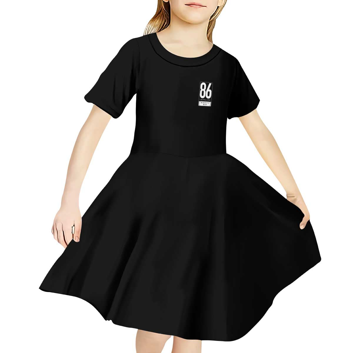86 Eighty Six Kid Short Sleeve Dress Anime Style - The Mazicc