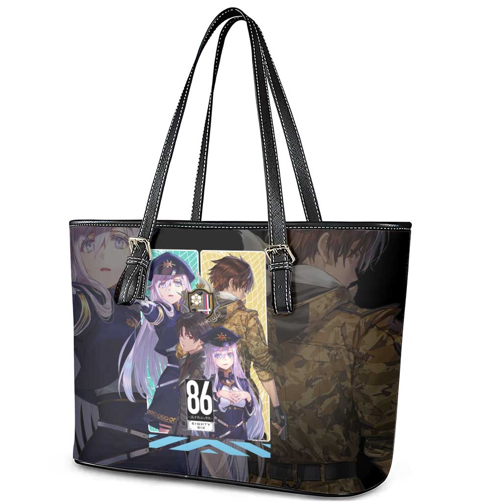 86 Eighty Six Leather Tote Bag Anime Style - The Mazicc