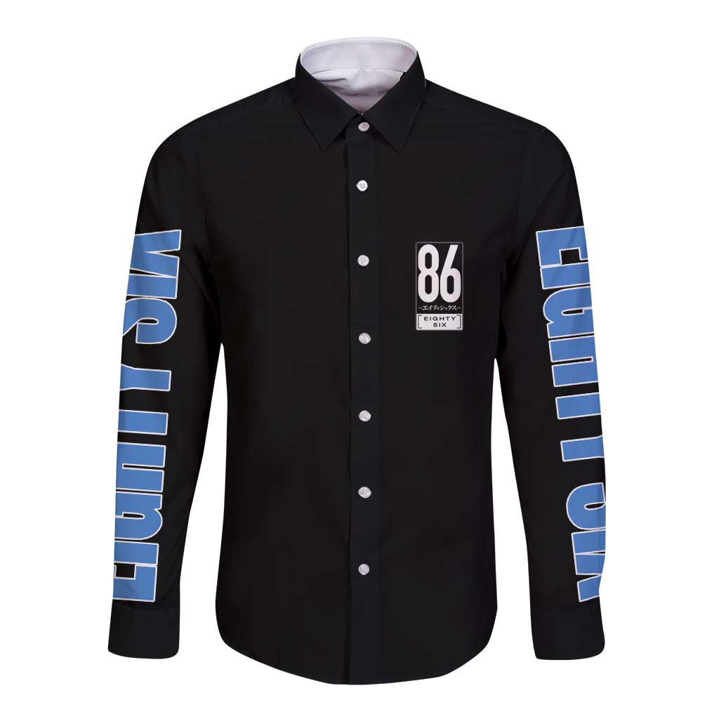 86 Eighty Six Long Sleeve Button Shirt Anime Style - The Mazicc