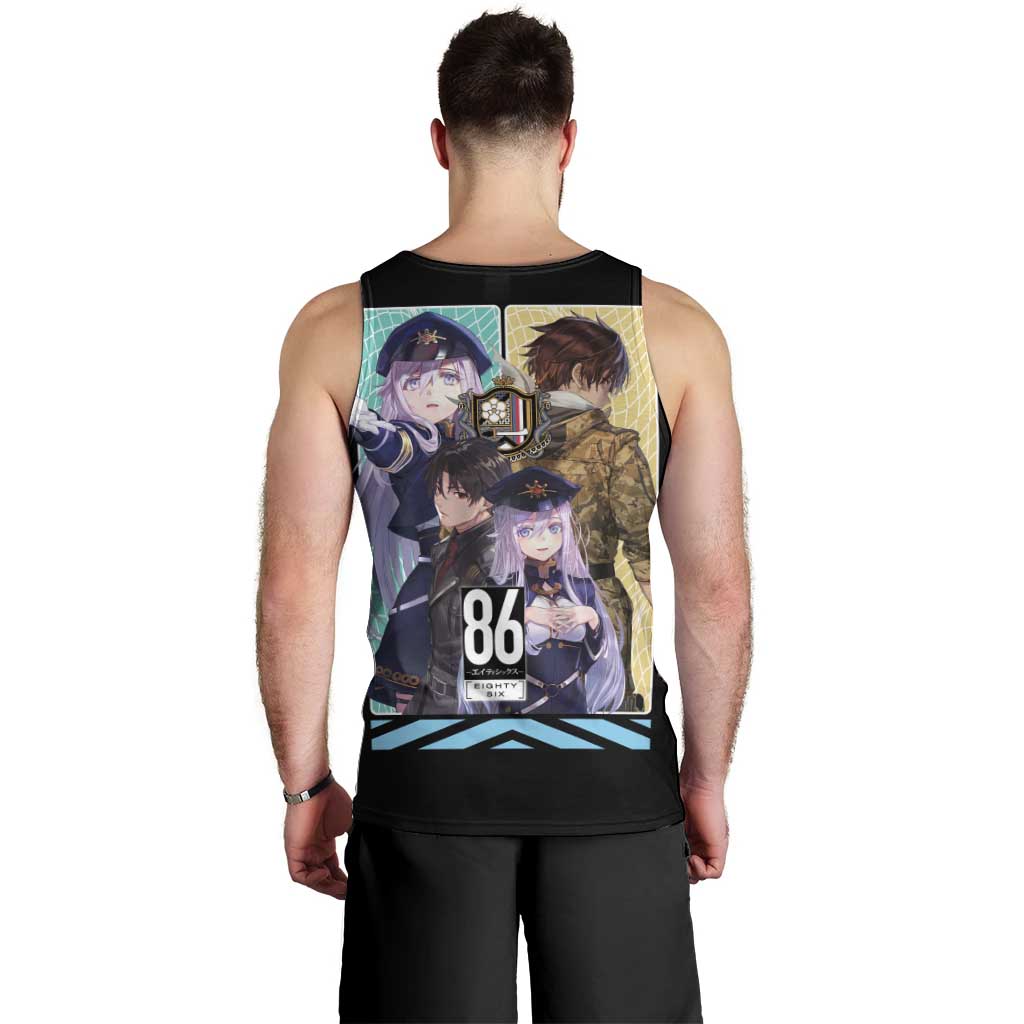 86 Eighty Six Men Tank Top Anime Style - The Mazicc