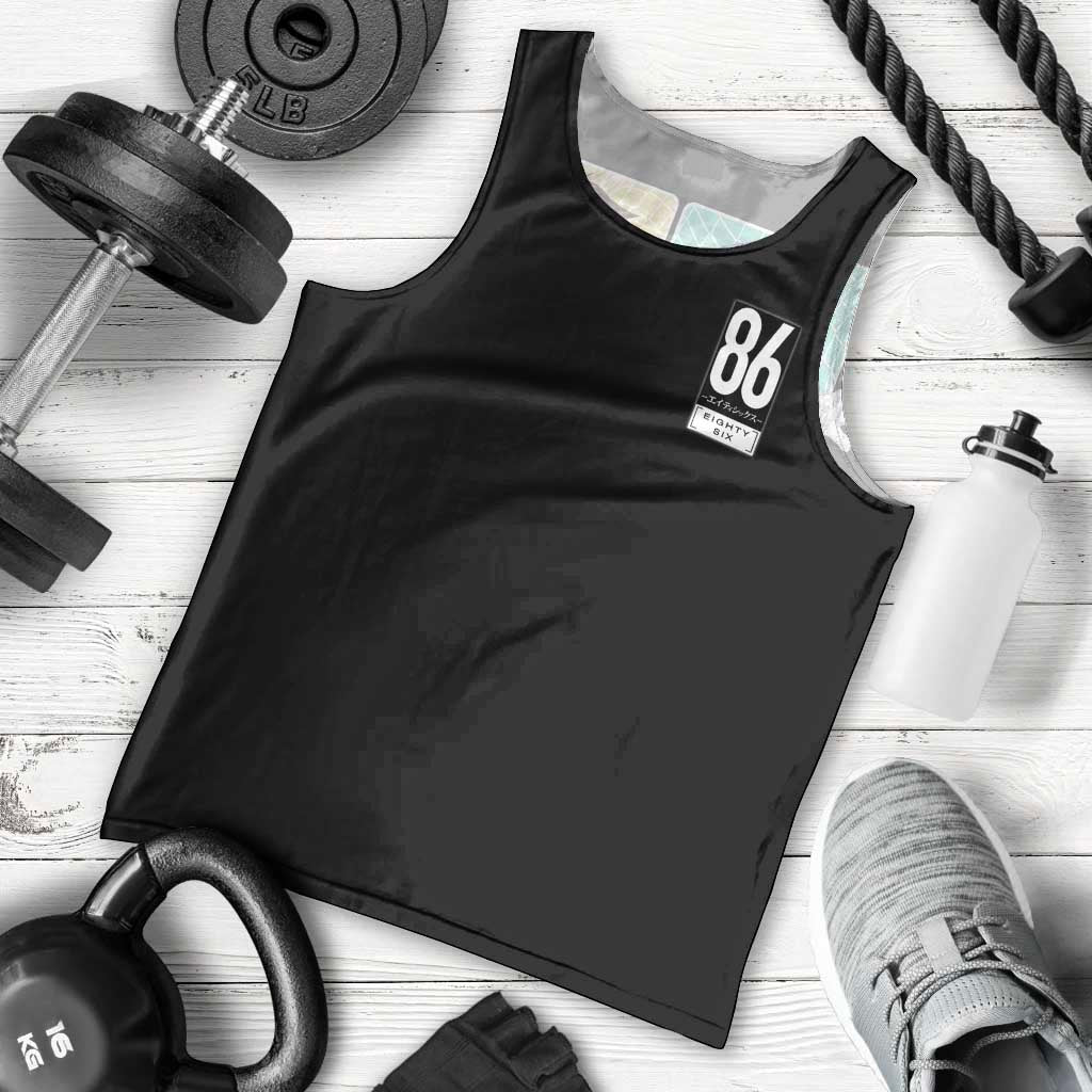 86 Eighty Six Men Tank Top Anime Style - The Mazicc