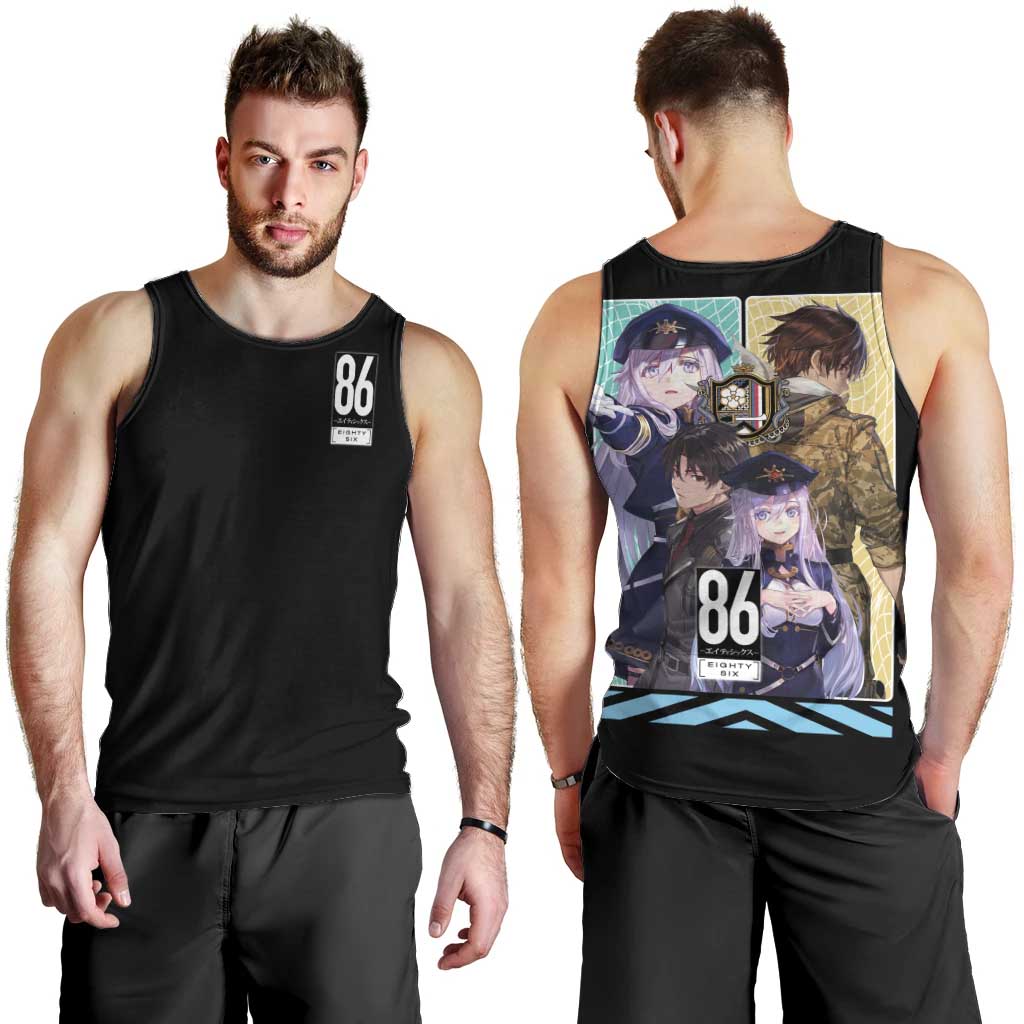 86 Eighty Six Men Tank Top Anime Style - The Mazicc