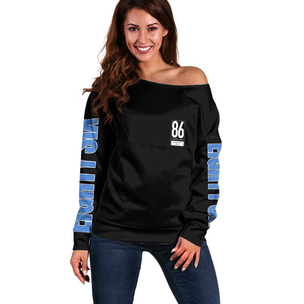 86 Eighty Six Off Shoulder Sweater Anime Style - The Mazicc