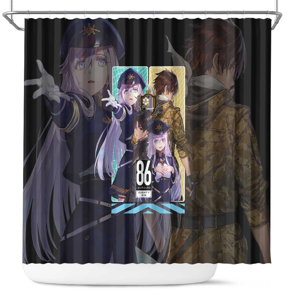 86 Eighty Six Shower Curtain Anime Style - The Mazicc