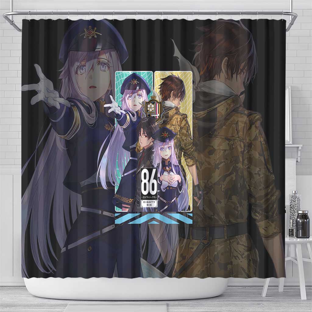 86 Eighty Six Shower Curtain Anime Style - The Mazicc