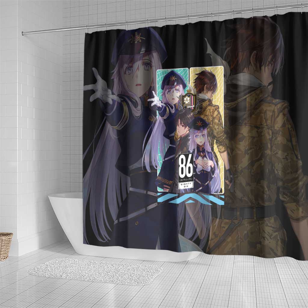 86 Eighty Six Shower Curtain Anime Style - The Mazicc