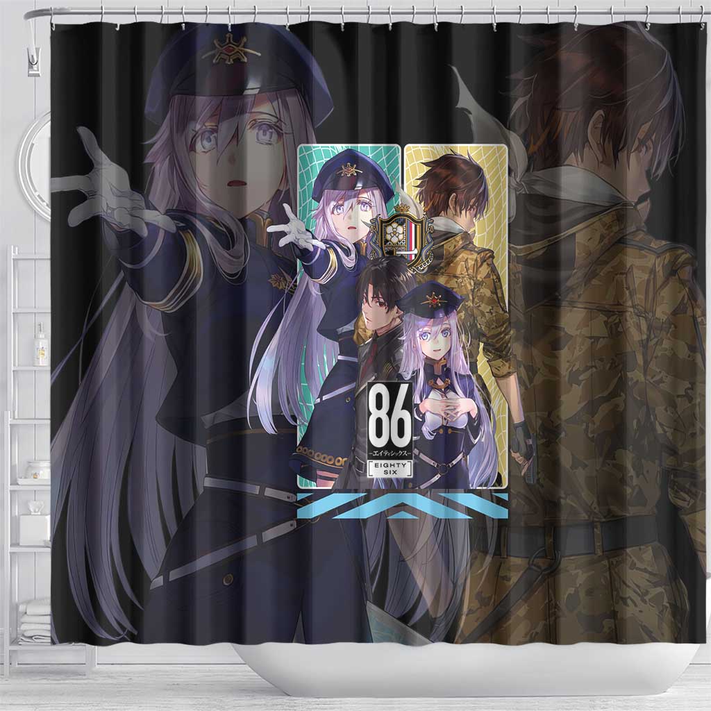 86 Eighty Six Shower Curtain Anime Style - The Mazicc