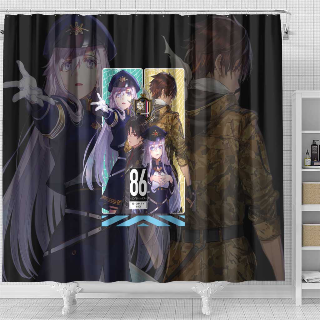 86 Eighty Six Shower Curtain Anime Style - The Mazicc