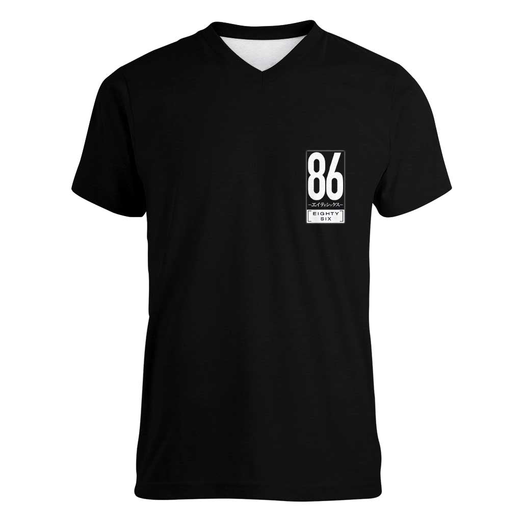 86 Eighty Six Women V-Neck T-Shirt Anime Style - The Mazicc