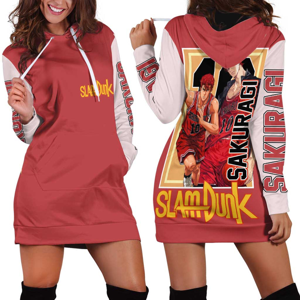 Hanamichi Sakuragi Slam Dunk Hoodie Dress Japan Anime Style
