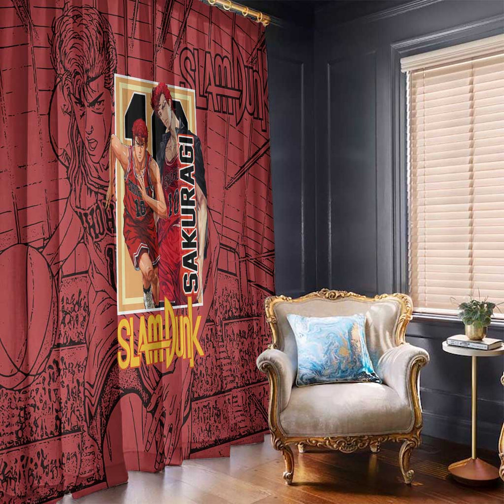 Hanamichi Sakuragi Slam Dunk Window Curtain Japan Anime Style