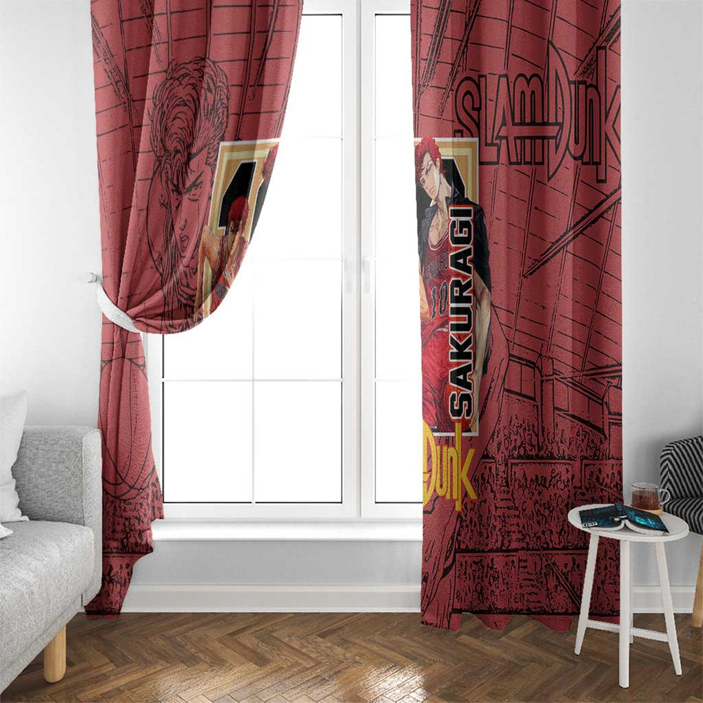 Hanamichi Sakuragi Slam Dunk Window Curtain Japan Anime Style