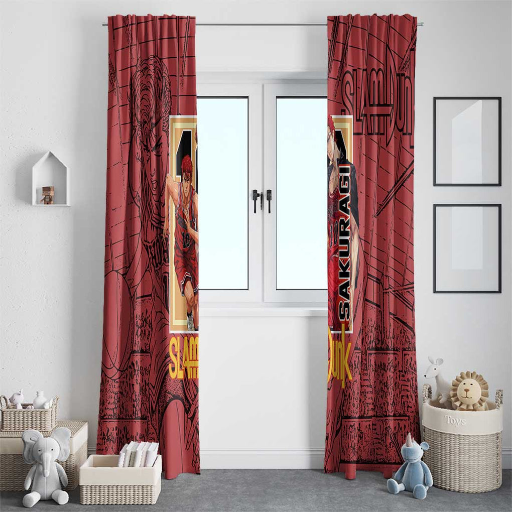 Hanamichi Sakuragi Slam Dunk Window Curtain Japan Anime Style