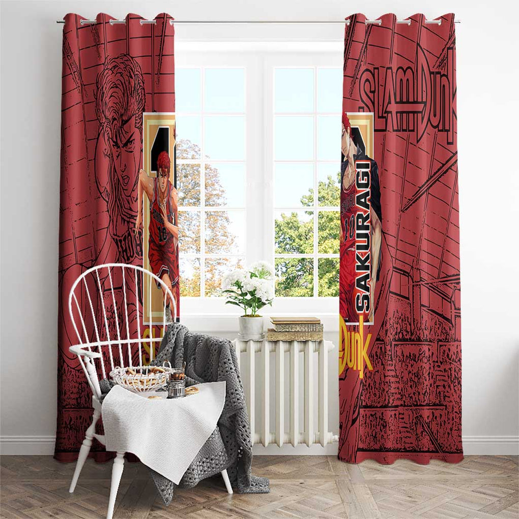 Hanamichi Sakuragi Slam Dunk Window Curtain Japan Anime Style