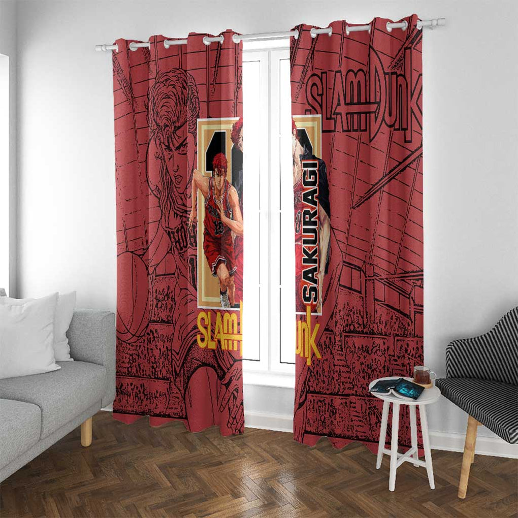 Hanamichi Sakuragi Slam Dunk Window Curtain Japan Anime Style
