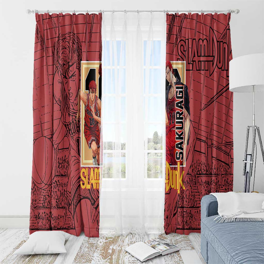 Hanamichi Sakuragi Slam Dunk Window Curtain Japan Anime Style