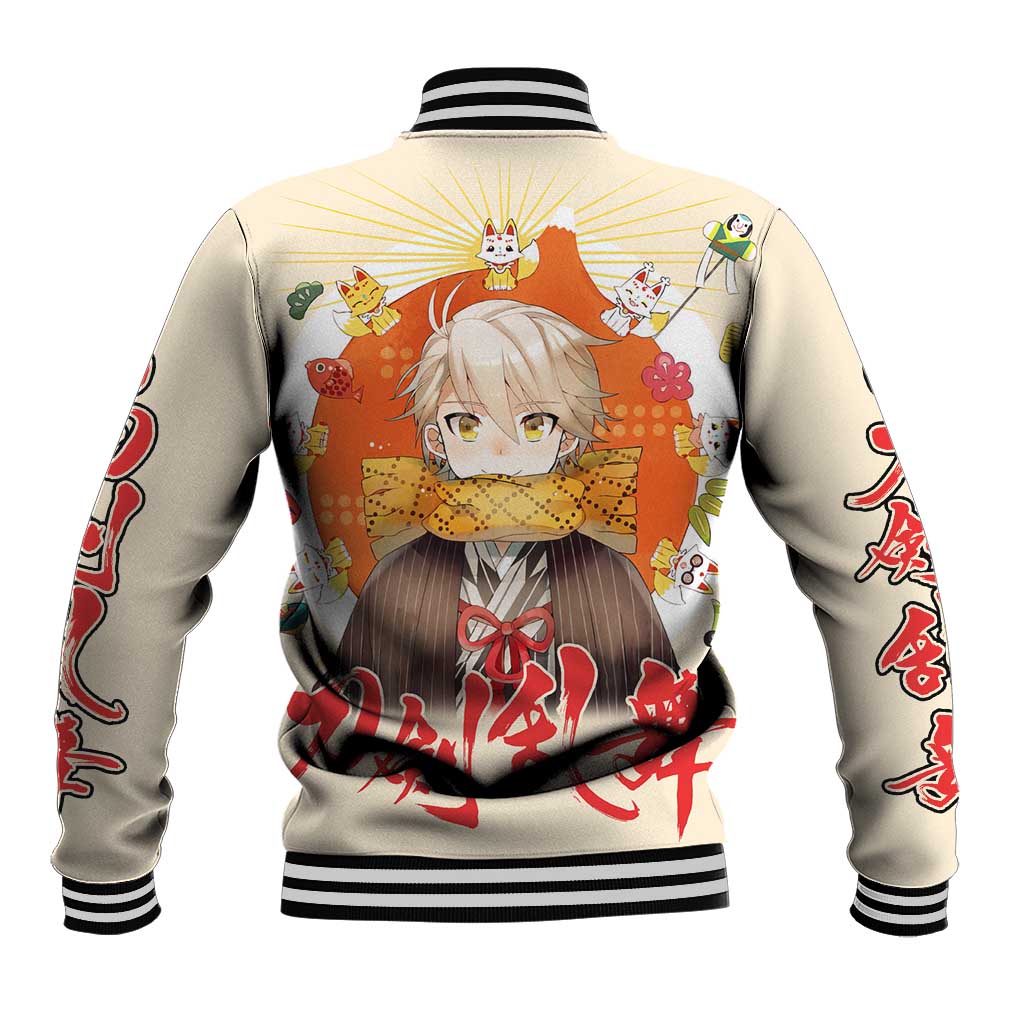 Cute Foxes Touken Ranbu Baseball Jacket Japan Anime Style - The Mazicc