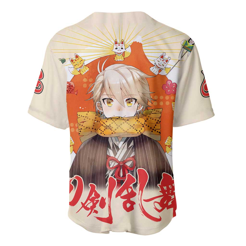 Cute Foxes Touken Ranbu Baseball Jersey Japan Anime Style - The Mazicc