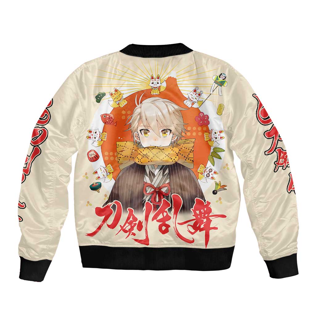 Cute Foxes Touken Ranbu Bomber Jacket Japan Anime Style - The Mazicc