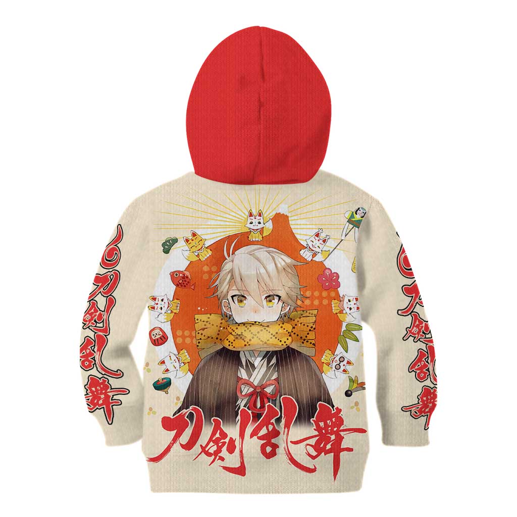 Cute Foxes Touken Ranbu Kid Hoodie Japan Anime Style - The Mazicc