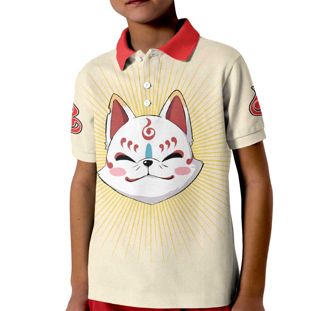 Cute Foxes Touken Ranbu Kid Polo Shirt Japan Anime Style - The Mazicc