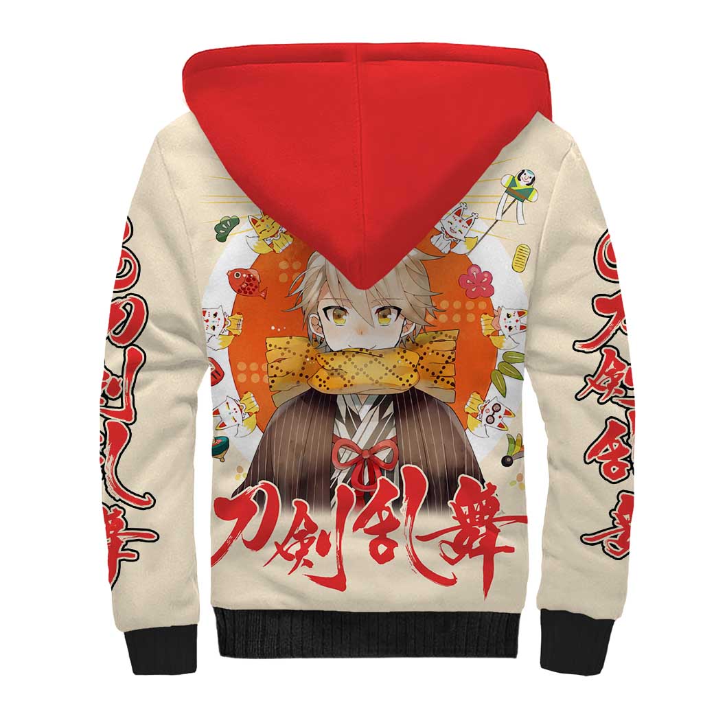 Cute Foxes Touken Ranbu Sherpa Hoodie Japan Anime Style - The Mazicc