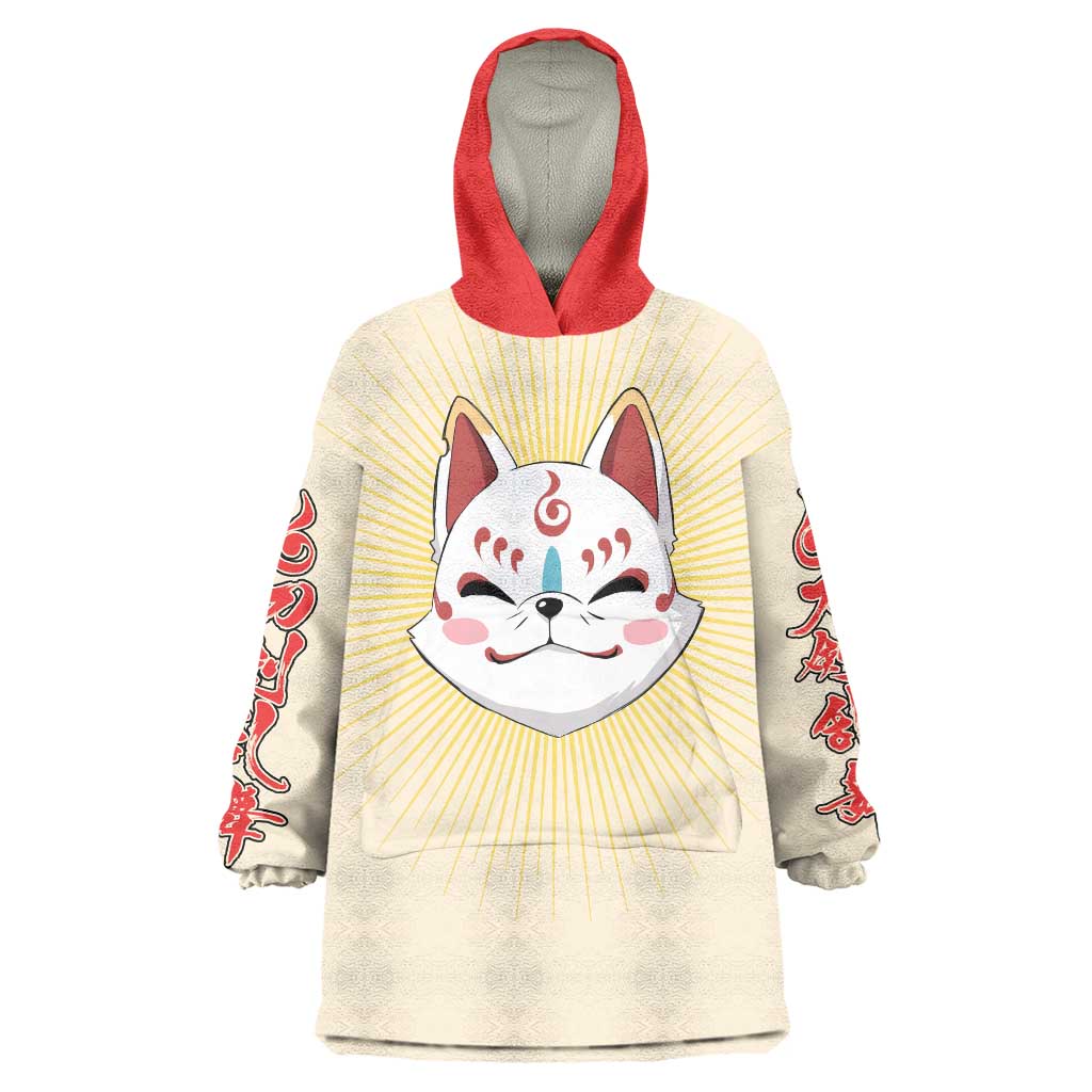 Cute Foxes Touken Ranbu Wearable Blanket Hoodie Japan Anime Style - The Mazicc