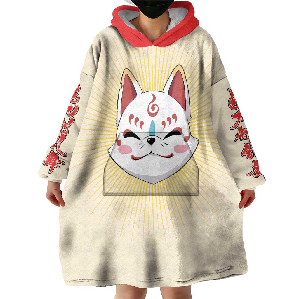 Cute Foxes Touken Ranbu Wearable Blanket Hoodie Japan Anime Style - The Mazicc