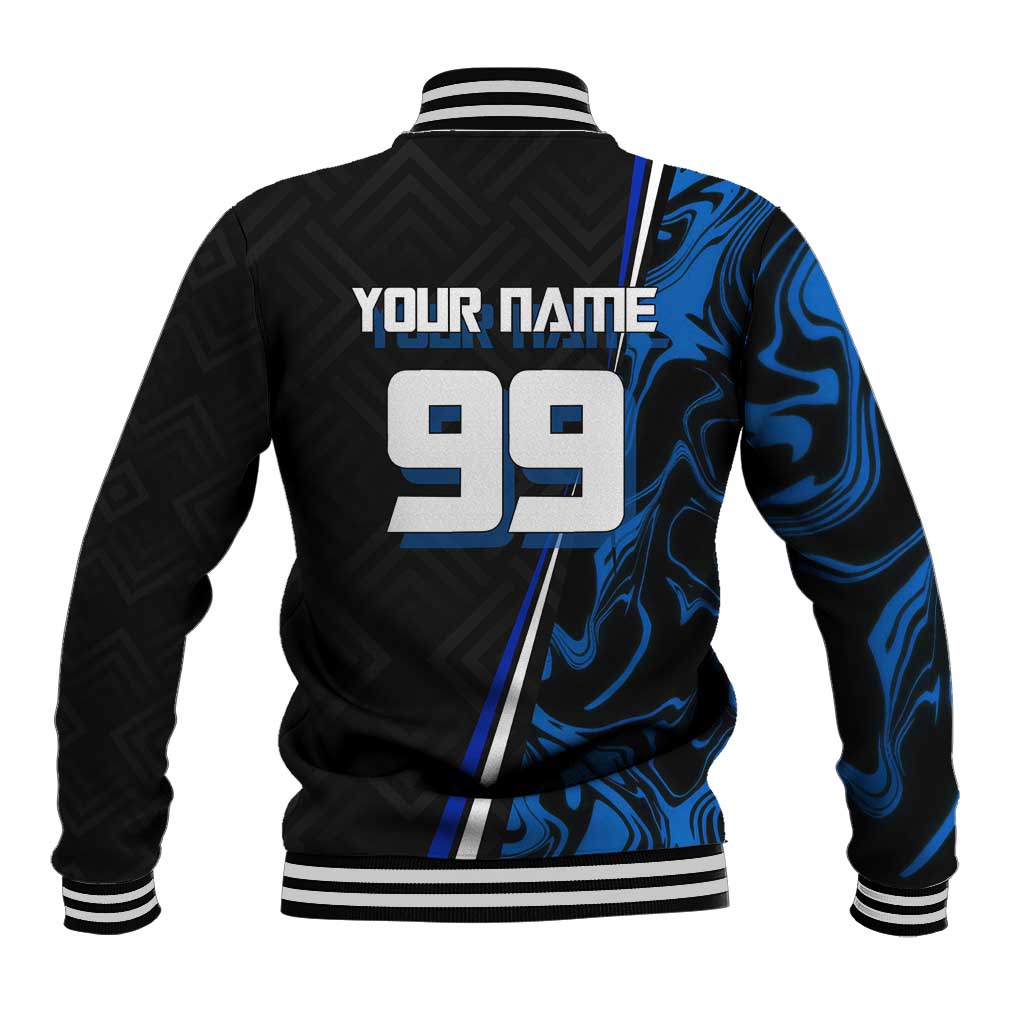 Custom Megumi Fushiguro Jujutsu Kaisen Baseball Jacket Blue Flames Soccer Theme Anime