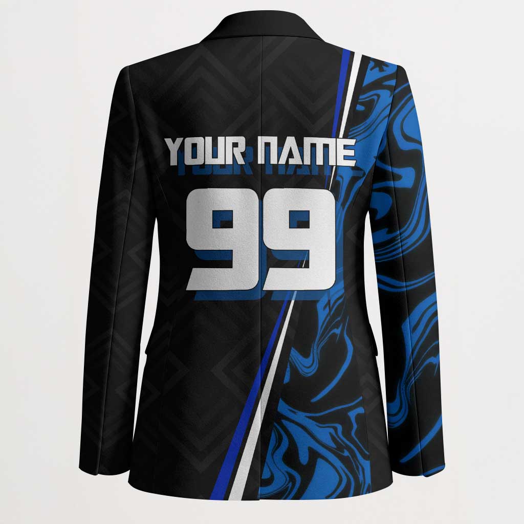Custom Megumi Fushiguro Jujutsu Kaisen Blazer Blue Flames Soccer Theme Anime