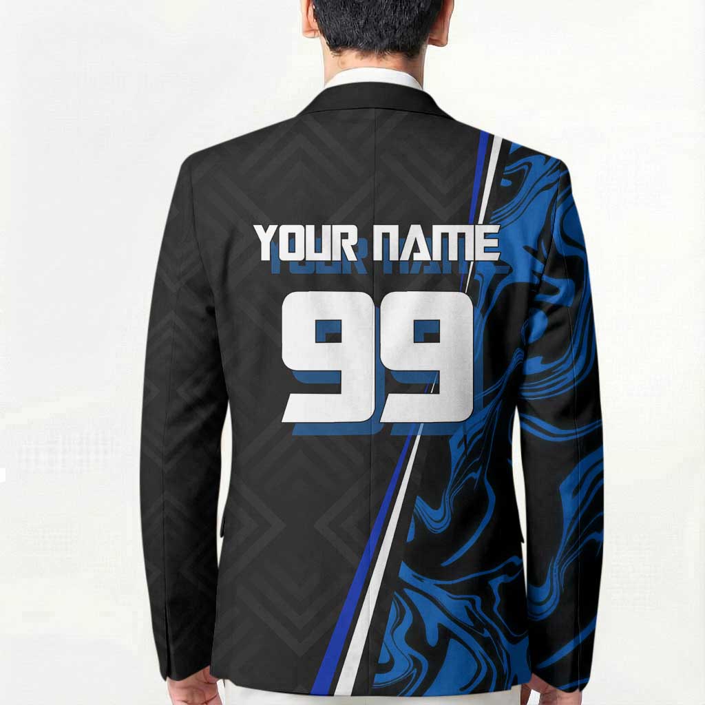 Custom Megumi Fushiguro Jujutsu Kaisen Blazer Blue Flames Soccer Theme Anime