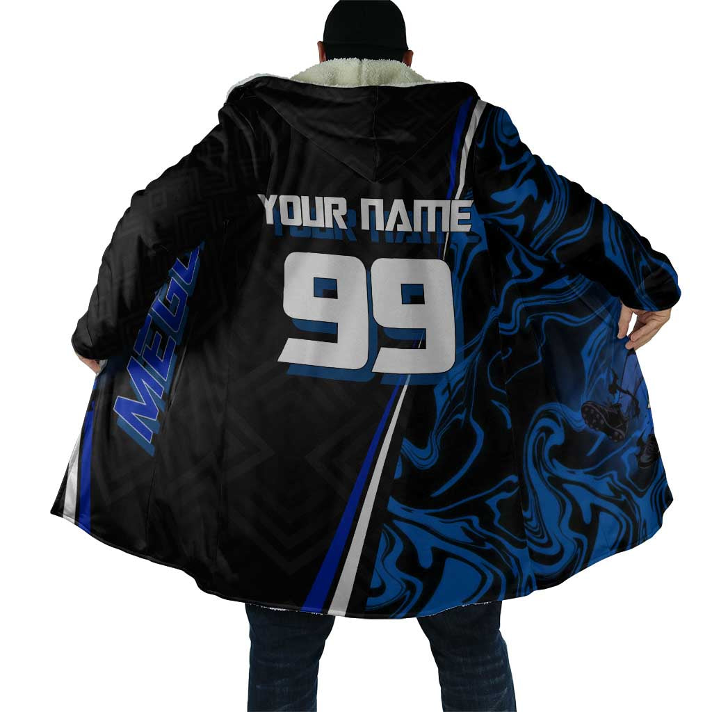 Custom Megumi Fushiguro Jujutsu Kaisen Cloak Blue Flames Soccer Theme Anime