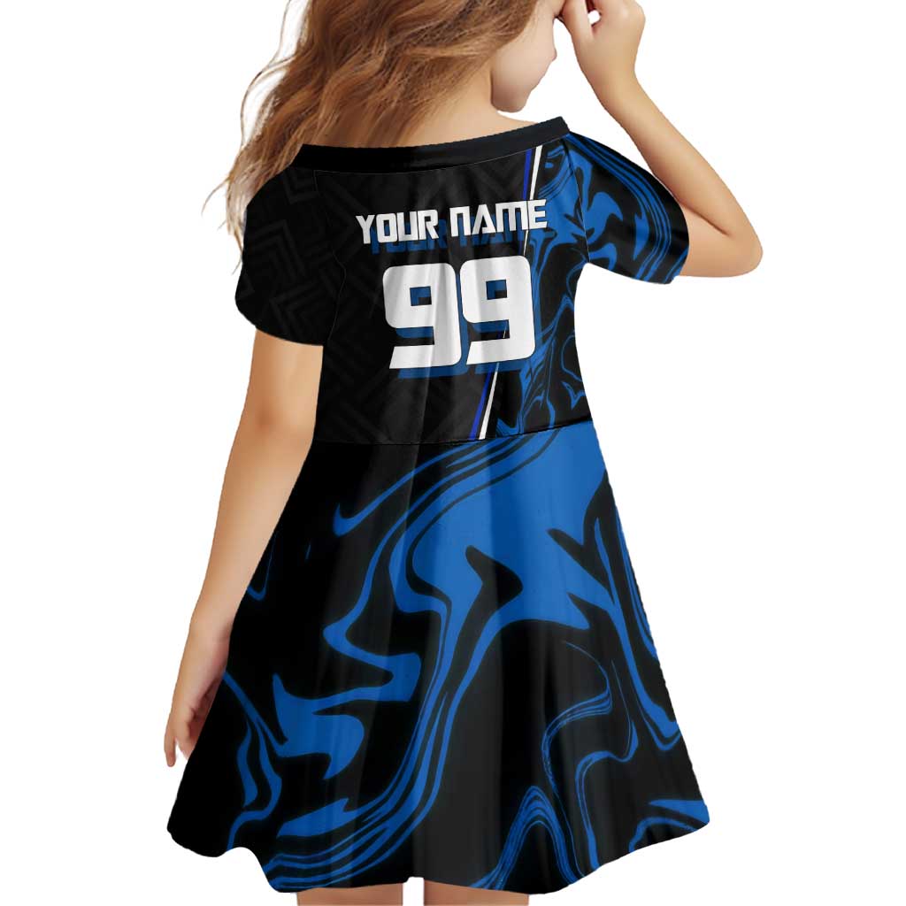 Custom Megumi Fushiguro Jujutsu Kaisen Family Matching Tank Maxi Dress and Hawaiian Shirt Blue Flames Soccer Theme Anime