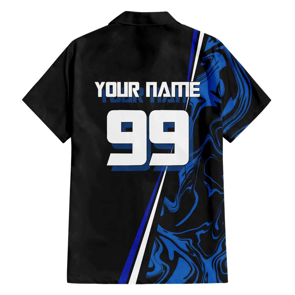 Custom Megumi Fushiguro Jujutsu Kaisen Family Matching Tank Maxi Dress and Hawaiian Shirt Blue Flames Soccer Theme Anime