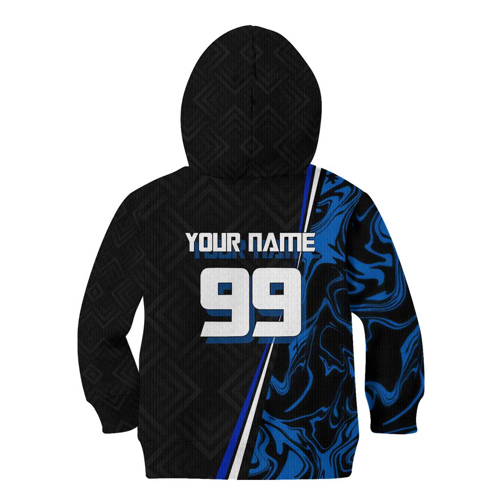 Custom Megumi Fushiguro Jujutsu Kaisen Kid Hoodie Blue Flames Soccer Theme Anime