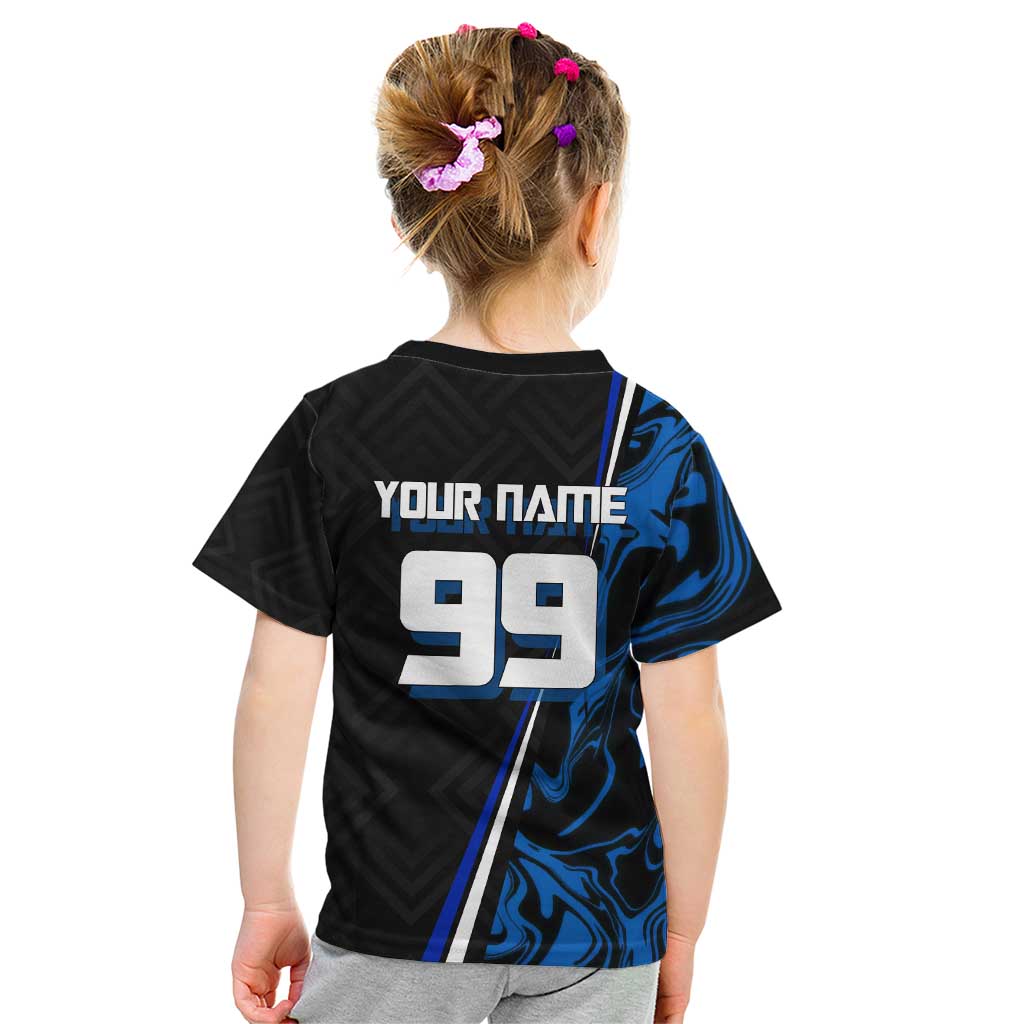 Custom Megumi Fushiguro Jujutsu Kaisen Kid T Shirt Blue Flames Soccer Theme Anime