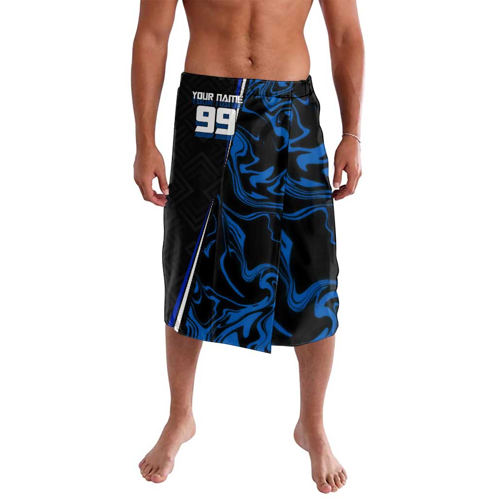 Custom Megumi Fushiguro Jujutsu Kaisen Lavalava Blue Flames Soccer Theme Anime