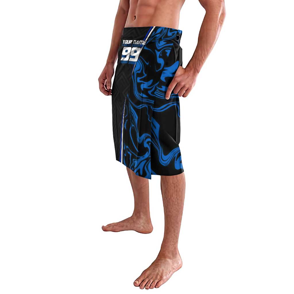 Custom Megumi Fushiguro Jujutsu Kaisen Lavalava Blue Flames Soccer Theme Anime
