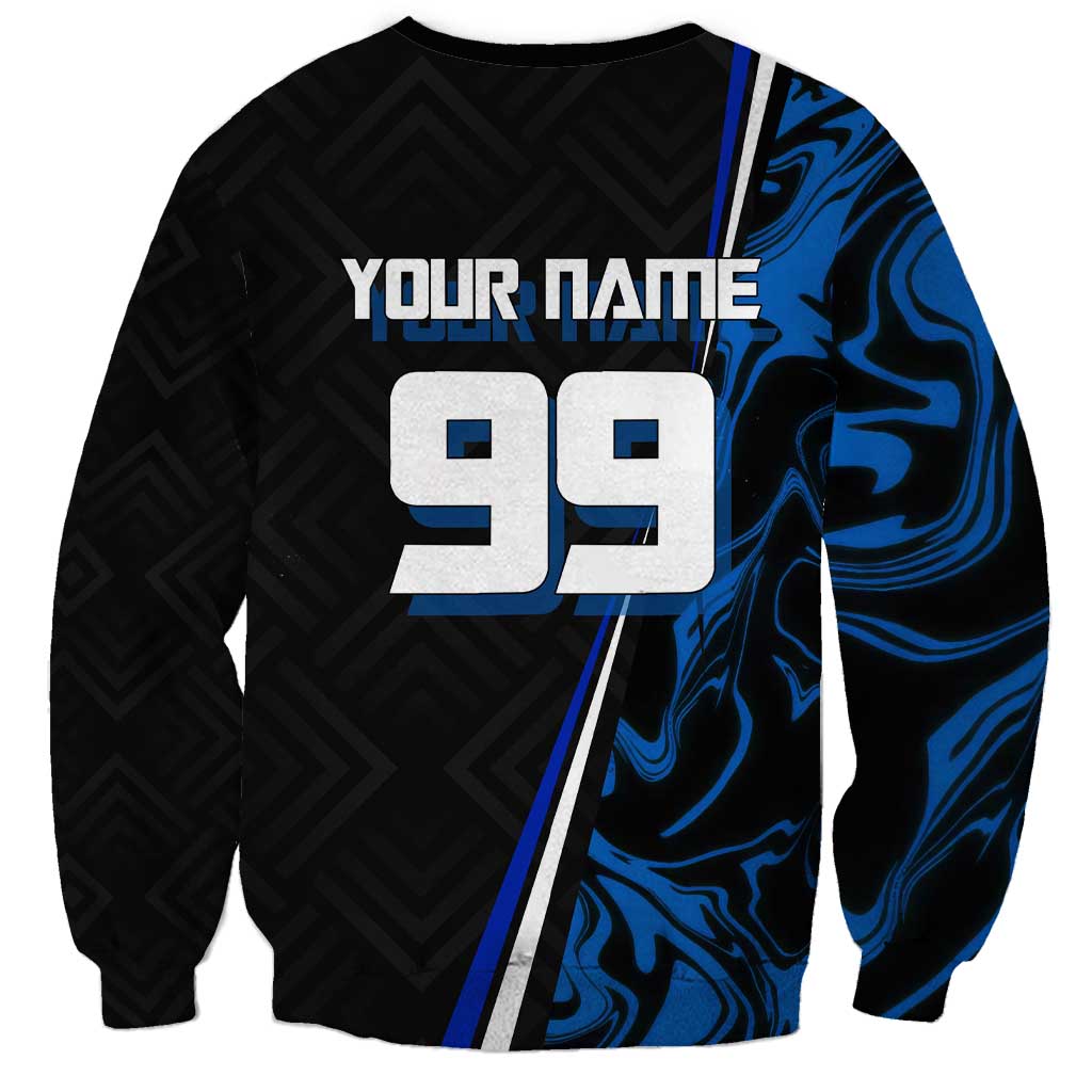Custom Megumi Fushiguro Jujutsu Kaisen Sweatshirt Blue Flames Soccer Theme Anime