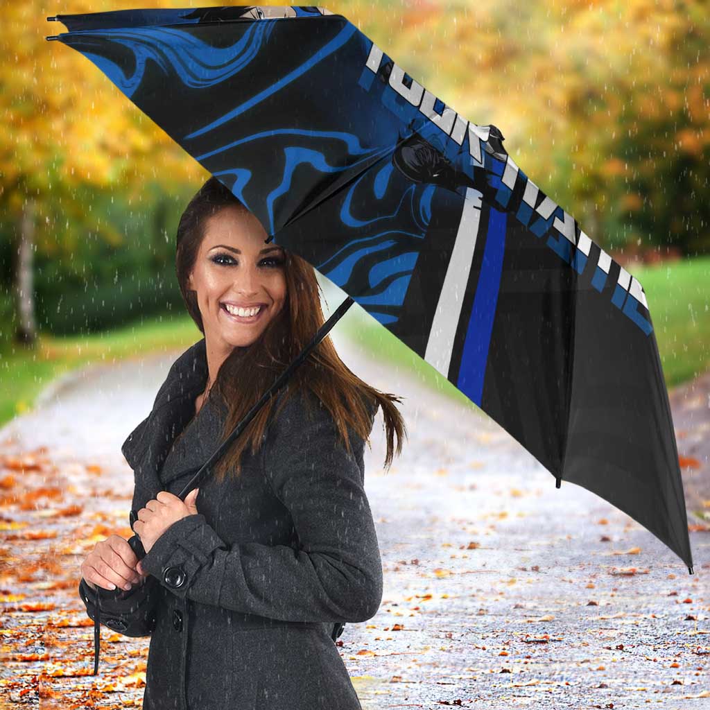 Custom Megumi Fushiguro Jujutsu Kaisen Umbrella Blue Flames Soccer Theme Anime