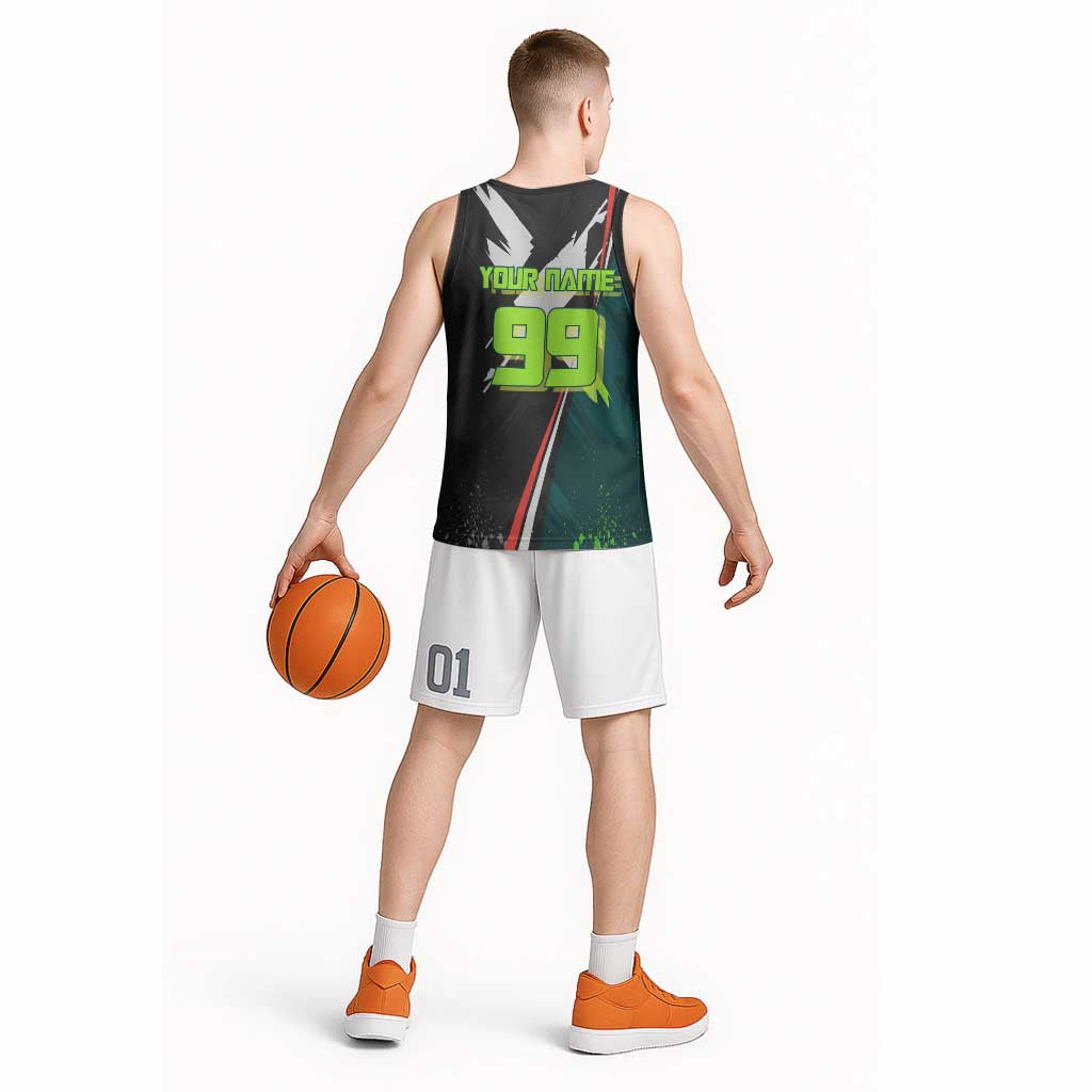 Personalized Kokichi Muta Jujutsu Kaisen Basketball Jersey Anime Soccer Theme Red Uniform Dynamic Kick Design