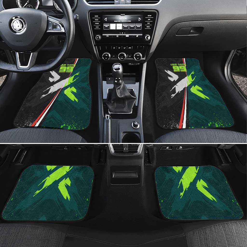 Personalized Kokichi Muta Jujutsu Kaisen Car Mats Anime Soccer Theme Red Uniform Dynamic Kick Design