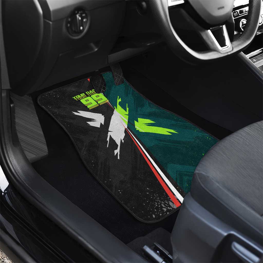 Personalized Kokichi Muta Jujutsu Kaisen Car Mats Anime Soccer Theme Red Uniform Dynamic Kick Design