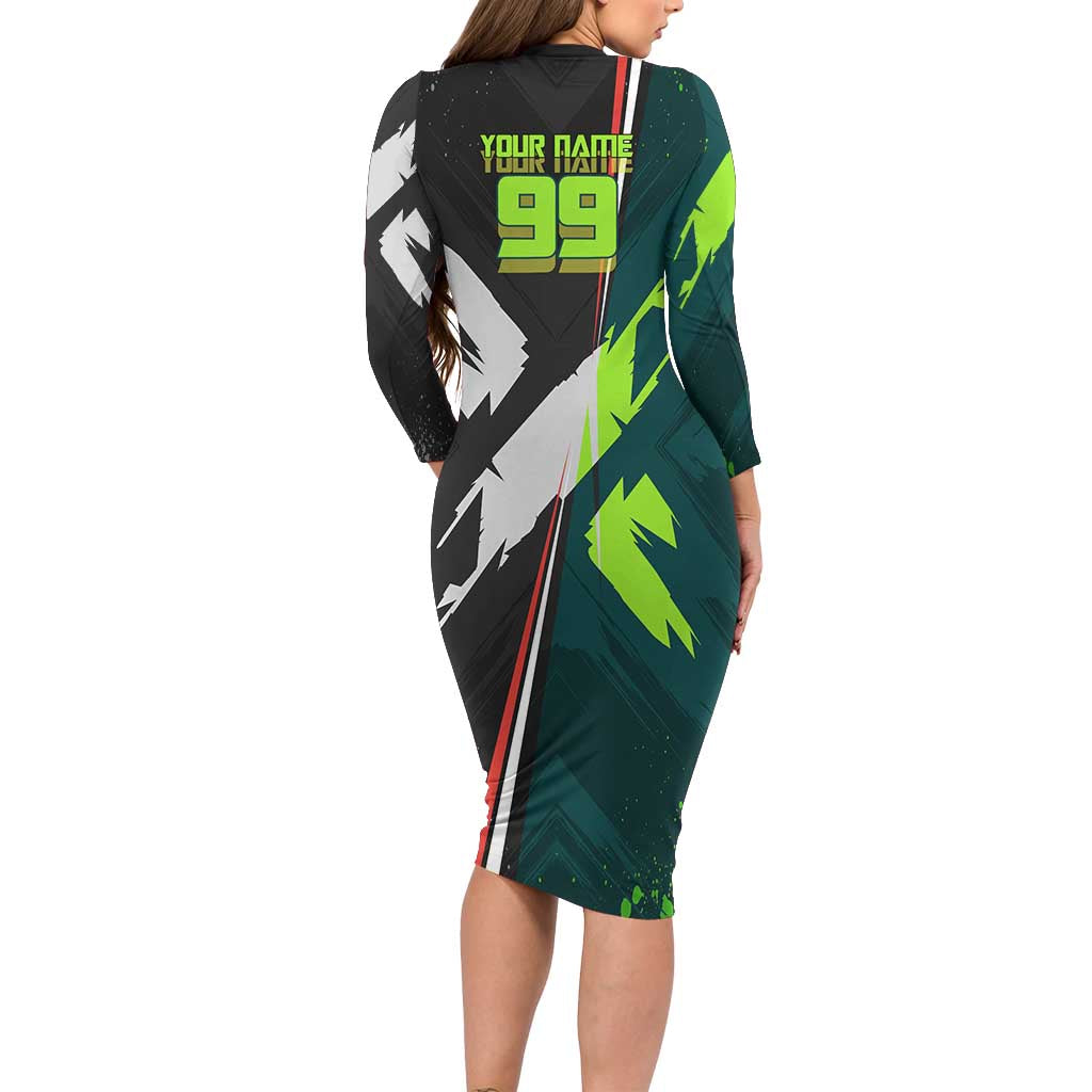 Personalized Kokichi Muta Jujutsu Kaisen Family Matching Long Sleeve Bodycon Dress and Hawaiian Shirt Anime Soccer Theme Red Uniform Dynamic Kick Design