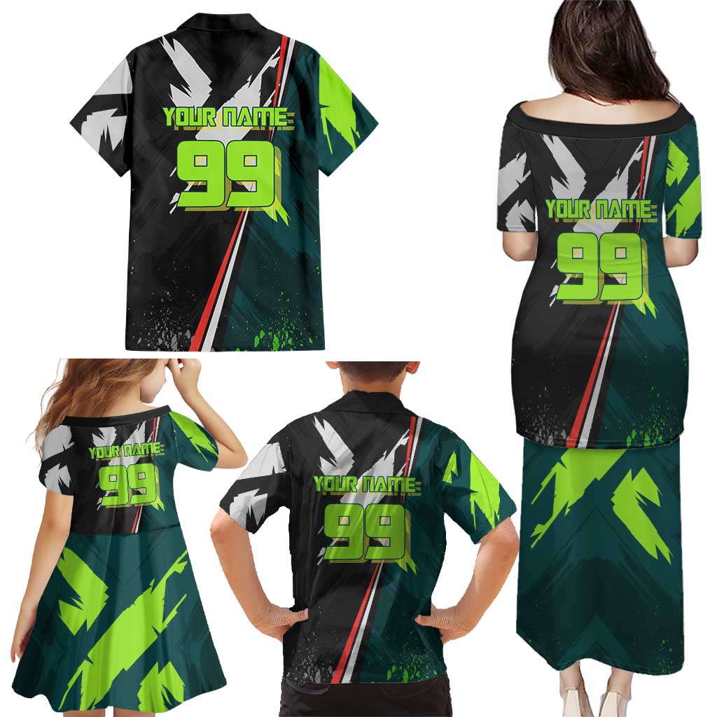 Personalized Kokichi Muta Jujutsu Kaisen Family Matching Puletasi and Hawaiian Shirt Anime Soccer Theme Red Uniform Dynamic Kick Design