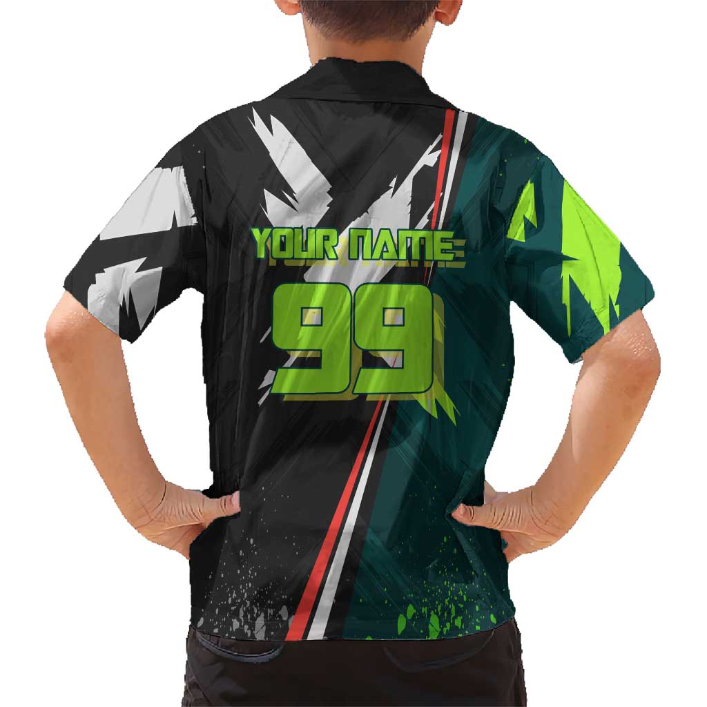Personalized Kokichi Muta Jujutsu Kaisen Hawaiian Shirt Anime Soccer Theme Red Uniform Dynamic Kick Design