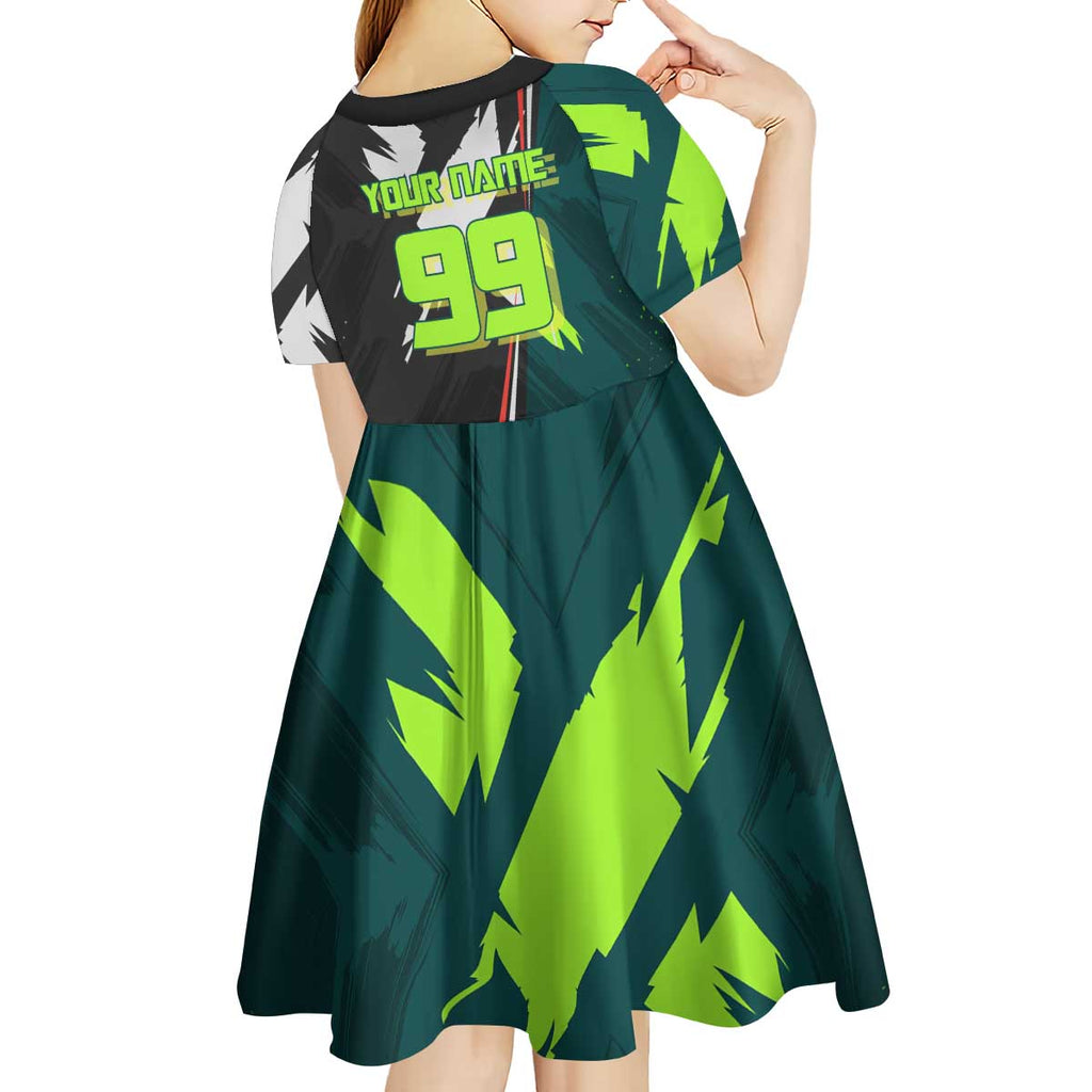 Personalized Kokichi Muta Jujutsu Kaisen Kid Short Sleeve Dress Anime Soccer Theme Red Uniform Dynamic Kick Design